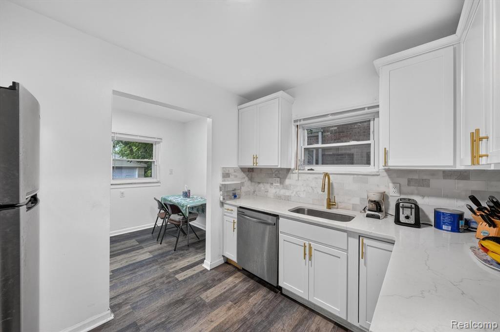 Updated kitchen with stainless steel appliances at 19178 San Juan Dr